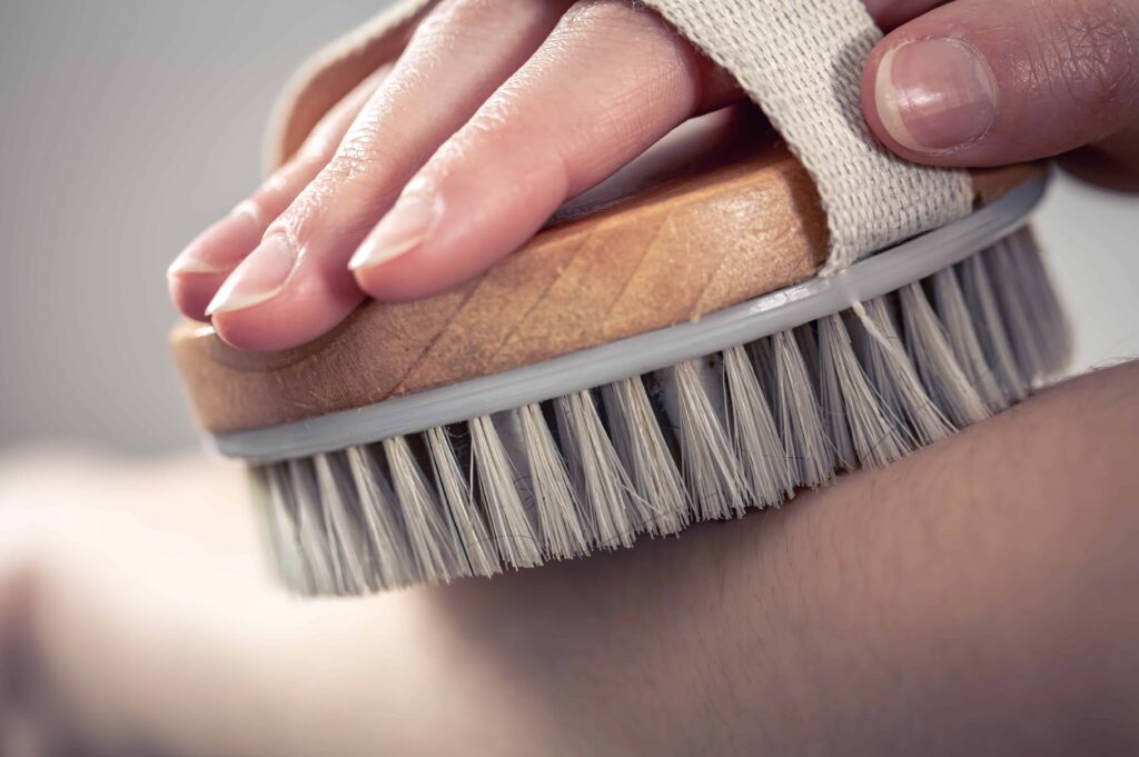dry brushing spazzola linfodrenaggio
